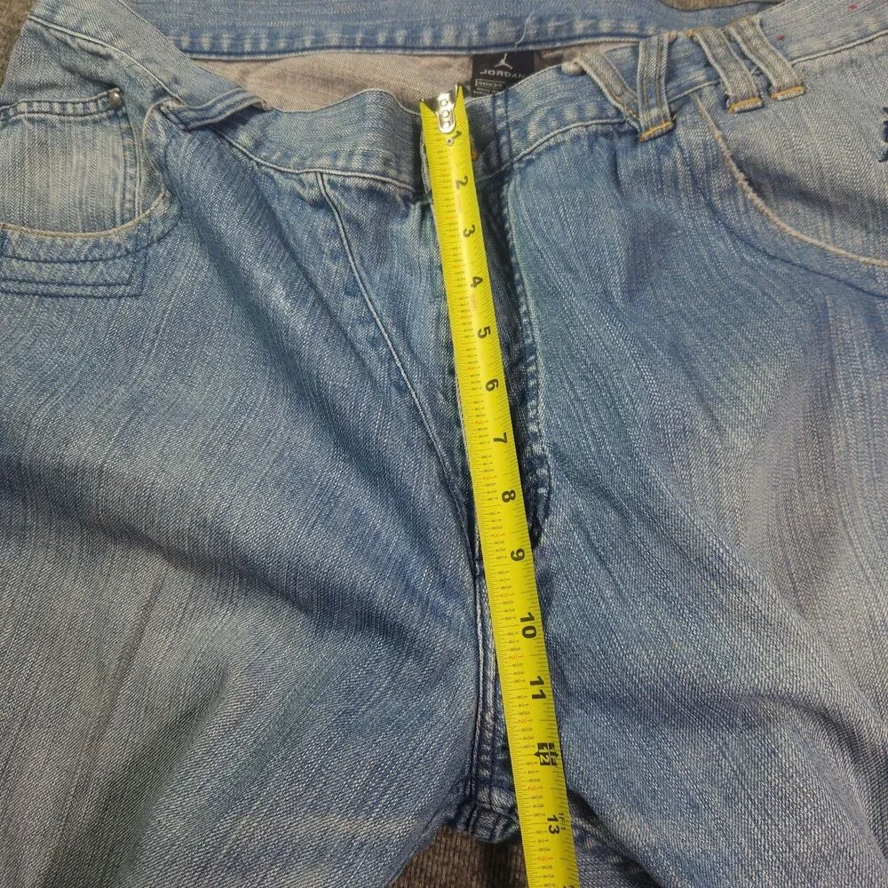 Vtg Grail Jordan 23 Baggy Jeans Mens 40x34 Curved Seam Y2K Jumpman Excellent